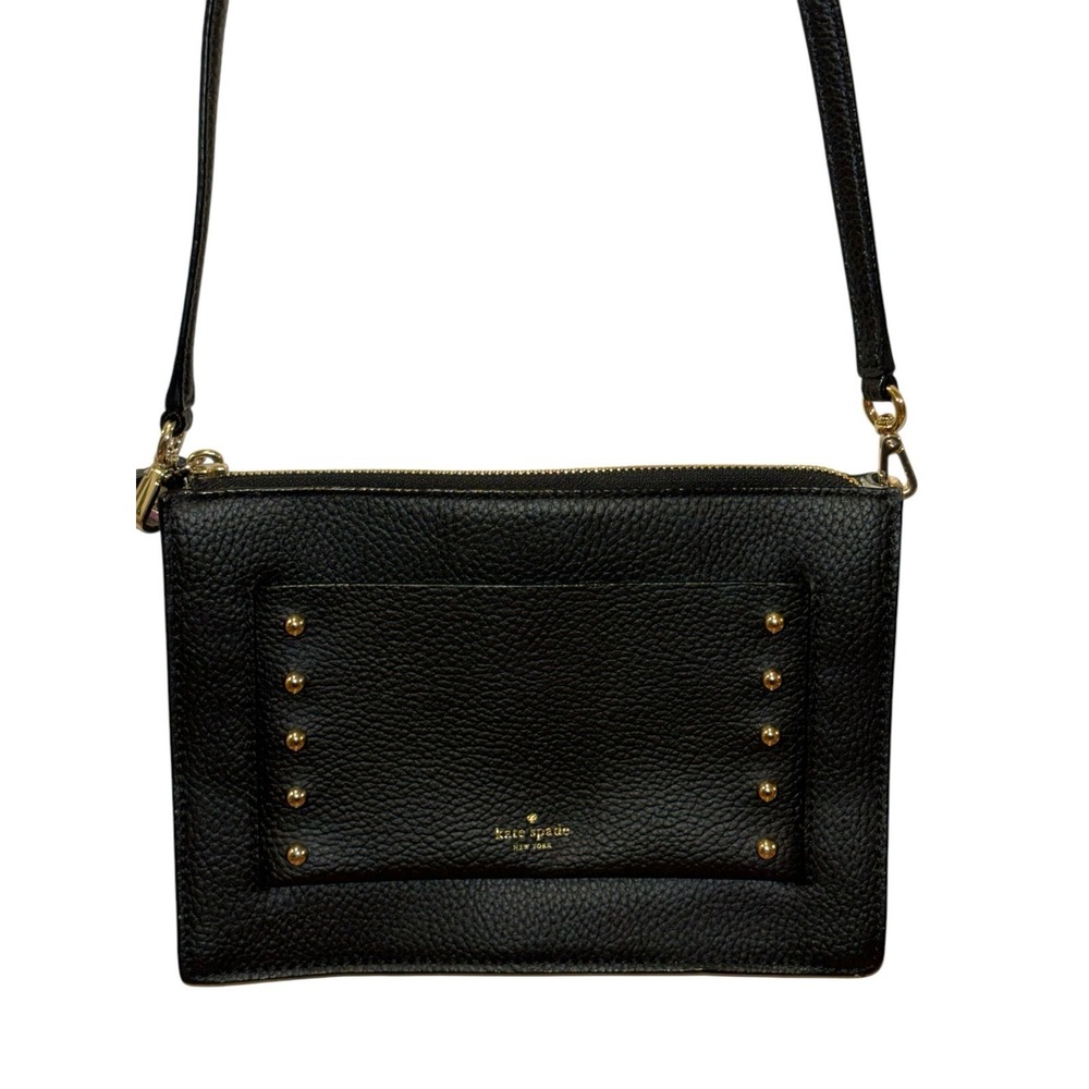 New Kate‎ Spade Austin Street Clarise Leather Black Crossbody Purse